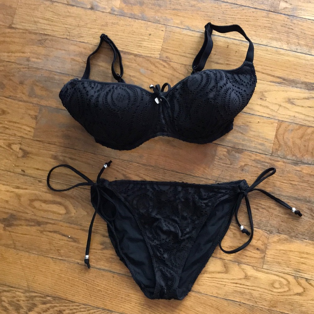 Freya Balconette Bra Bikini Top 30GG with bottom